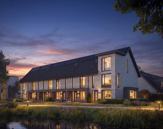 Middenwoning met veranda aan de voorzijde gelegen op het Zuiden! 